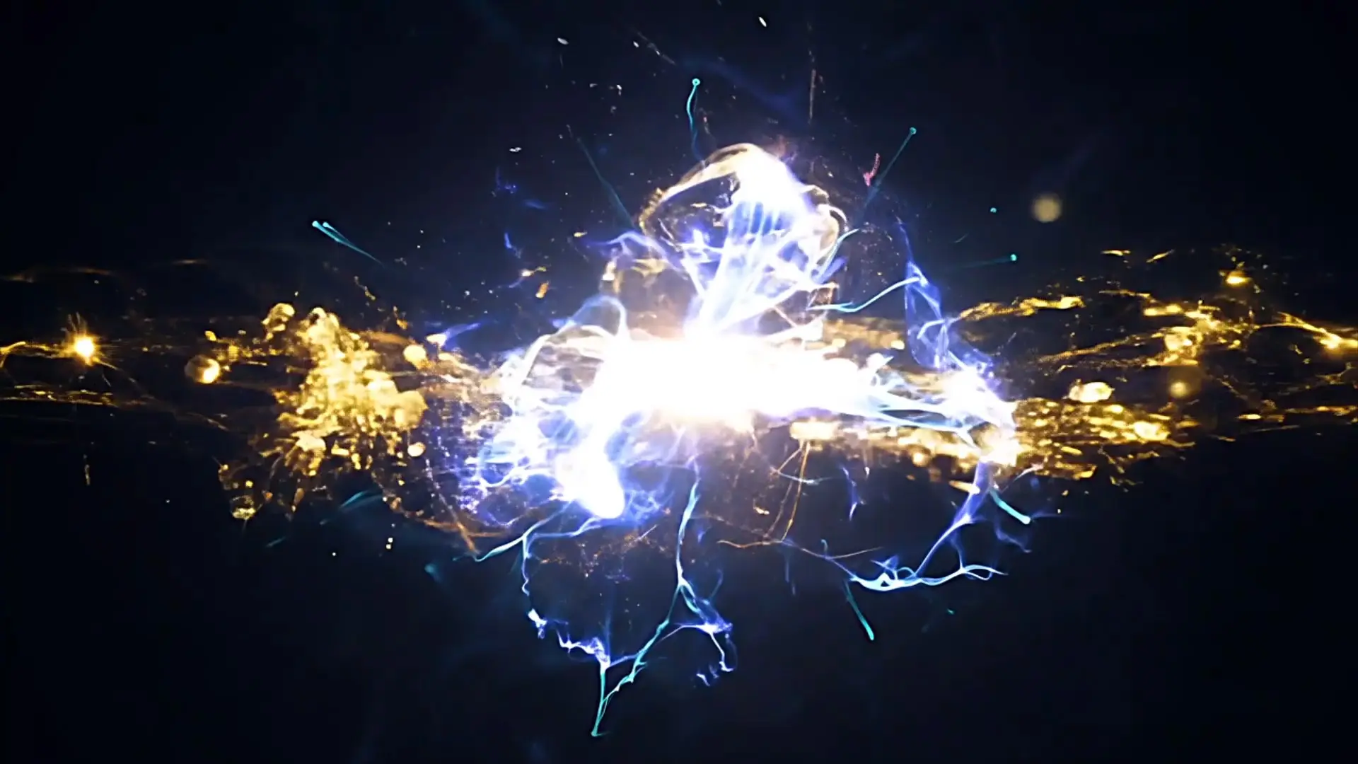 High-Voltage Energy Burst Overlay for Video Intros